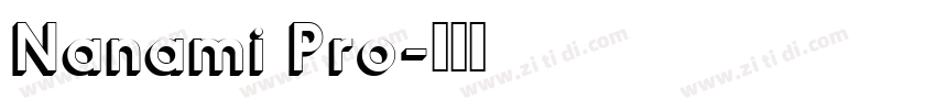 Nanami Pro字体转换